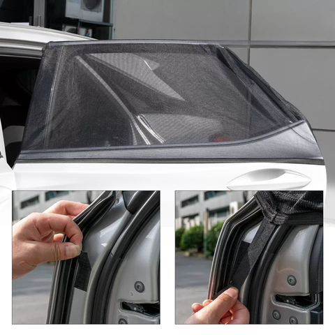 Lot De 4 Pare-Soleil Voiture – Protection Complète Des Fenêtres