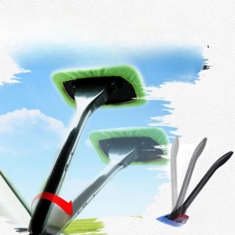 Rengöringsborste för insidan av vindrutan