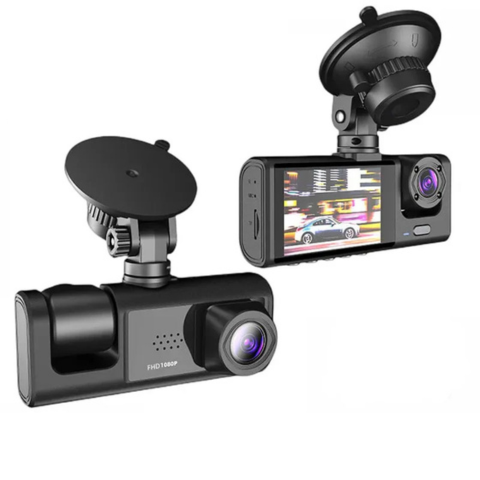 Dashcam Bil Foran Og Innvendig – Høyoppløselig Opptak