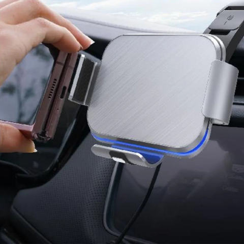 Autós telefon tartó – Rögzítés és vezeték nélküli töltés beépítve