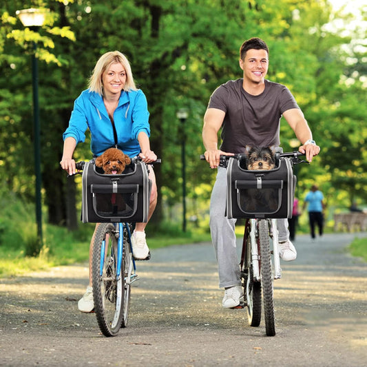 Coș de bicicletă pentru animale — Ideal pentru câini și pisici mici