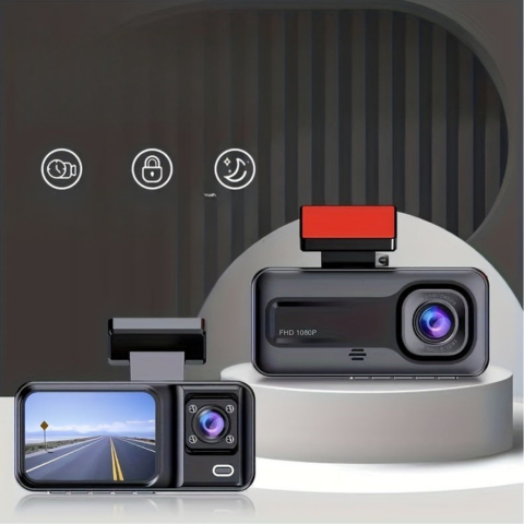 מצלמת לוח מחוונים — הקלטות HD ברורות ויציבות