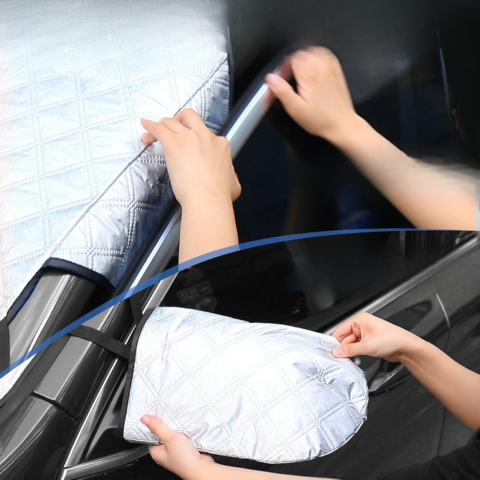 Ochranný slunečník na čelní sklo pro auto — Ochrana proti slunci a mrazu