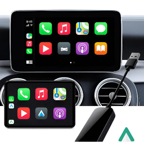 Univerzální bezdrátový automobilový adaptér — snadné použití CarPlay a Android Auto