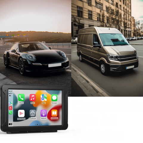 Többfunkciós Multimédiás Rendszer Autóhoz — GPS, Zene & Hátrameneti Kamera