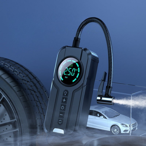 Compresseur D’Air Portable – Affichage LED Haute Précision
