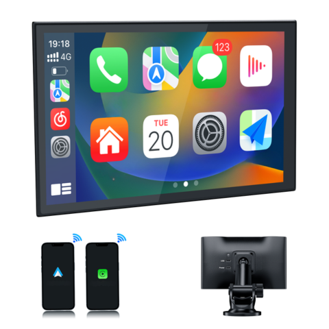 Draagbaar Touchscreen — GPS, Muziek & Stemcontrole