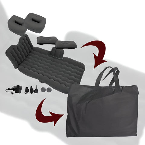 Saltea Gonflabilă Pentru Banchetă Spate Auto – Practică Și Ușor De Instalată