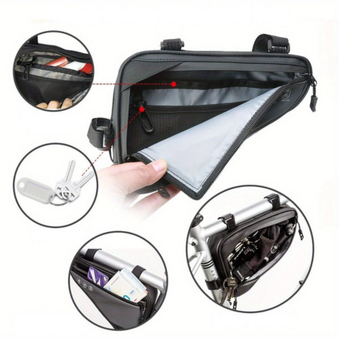 Bolsa de marco de bicicleta impermeable — ligera y resistente