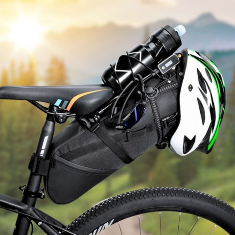 Sacoche De Selle Vélo Grande Capacité — Étanche & Réfléchissante