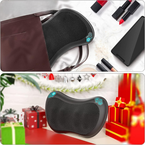 Coussin De Massage Chauffant — Détente Totale Où Que Vous Soyez