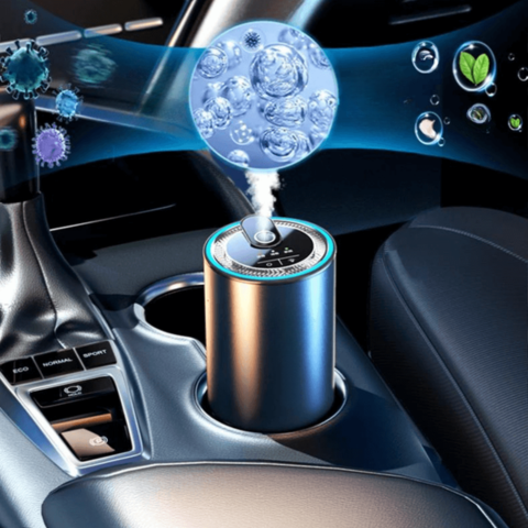 Luftbefeuchter mit Licht für das Auto — Luftreiniger & LED-Ambiente