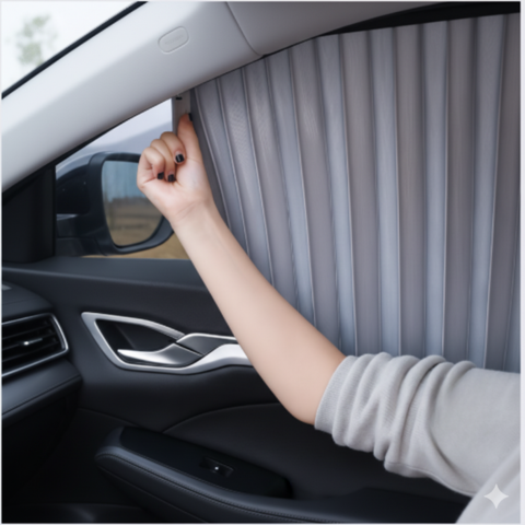 Parasolar lateral auto — Călătorie plăcută și protejată