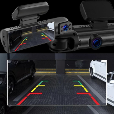 Cameră Îmbarcată Mașină — Cameră Dublă Față Pentru O Securitate Optimă