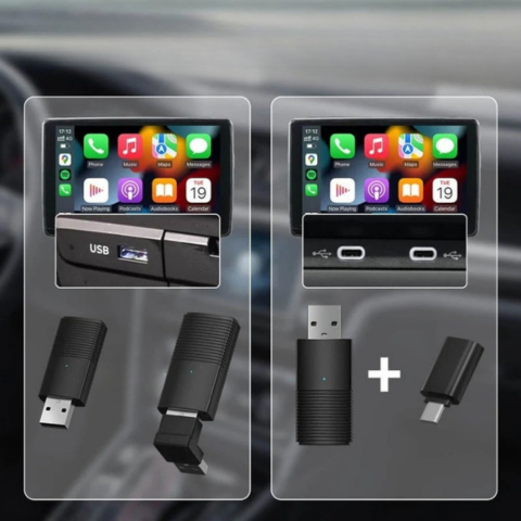 Adaptador CarPlay Inalámbrico – Conexión Automática Para Sistemas OEM