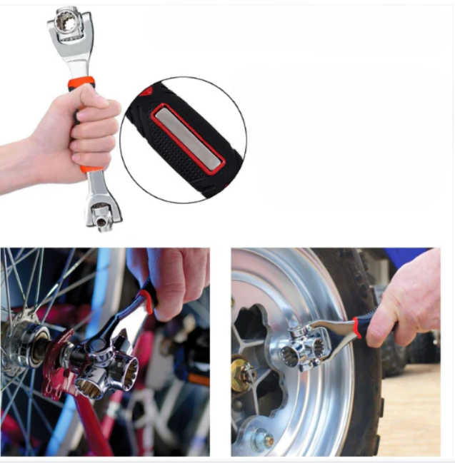 Chave Dinamométrica de Dupla Cabeça – Ajuste Preciso e Pegada Ergonómica