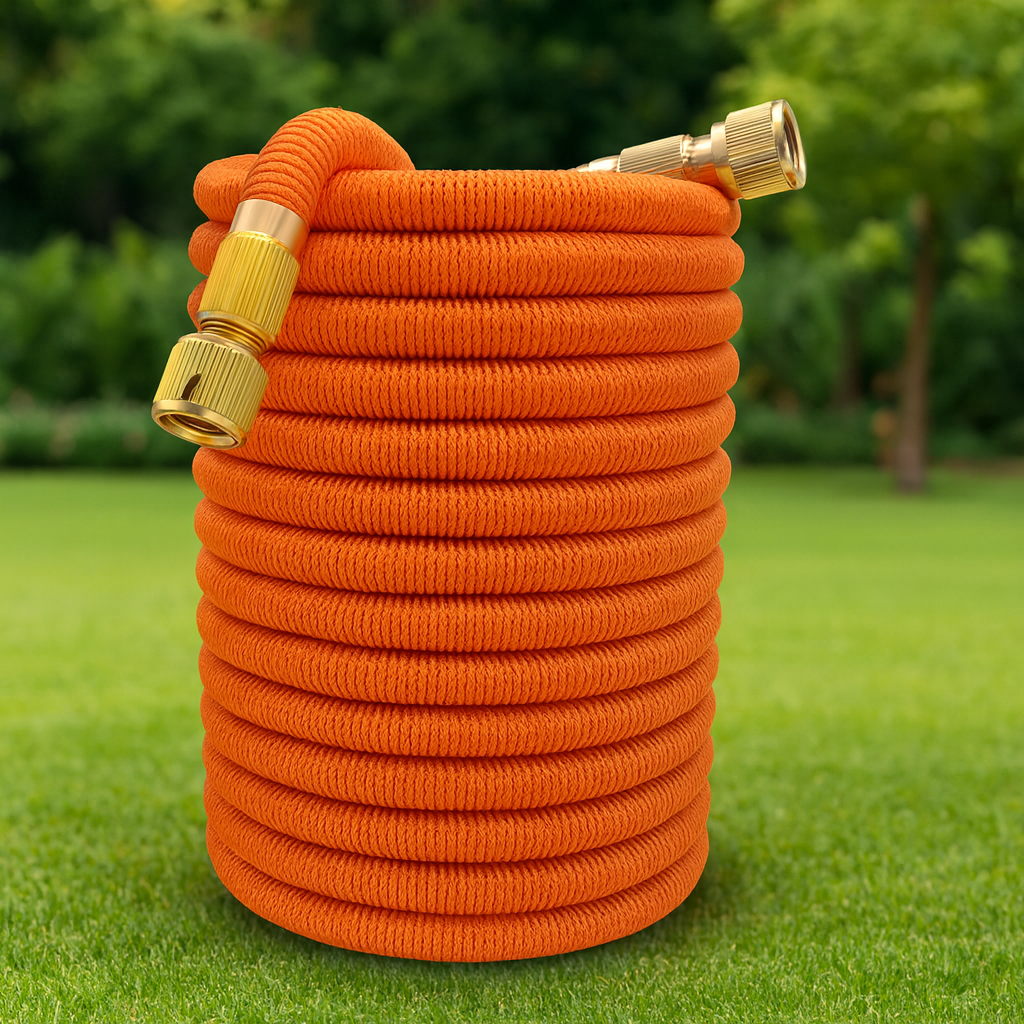 Tuyau D’Arrosage Extensible — Multifonction Avec Pistolet Haute Pression