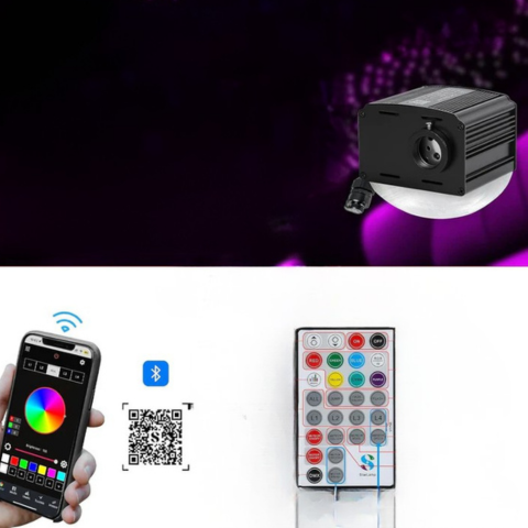 Glasfaser-Beleuchtungsset für den Sternenhimmel - Einzigartige Lichtstimmung & Lichteffekt