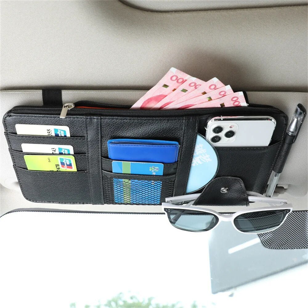 Organisateur Auto Pour Pare-Soleil — Gardez Vos Accessoires À Portée De Main