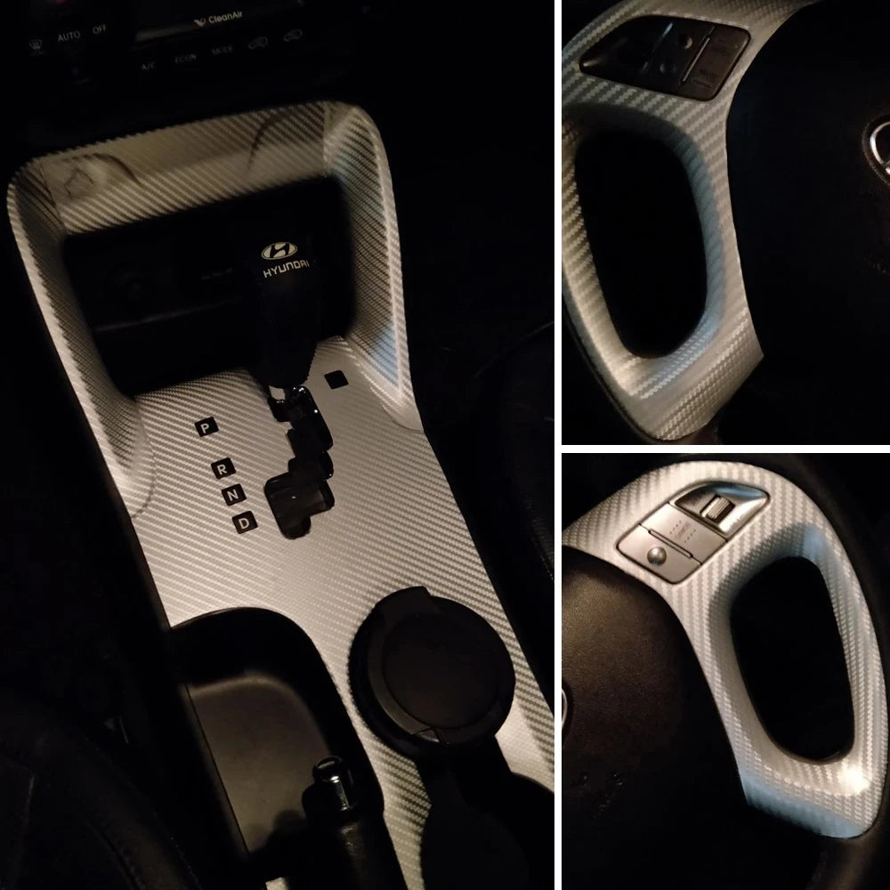 ヒュンダイ ix35 (2010-2017) 用カーボンファイバー ステッカー — スポーツスタイルと保護