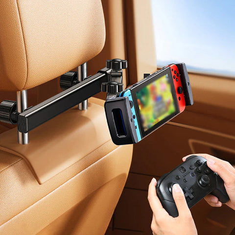 Support for Phone and Tablet for Car – Adjustable Headrest Mount