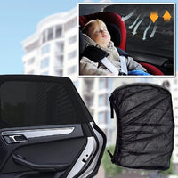 Protetor Solar Universal Extensível Para Janelas Laterais de Carro 