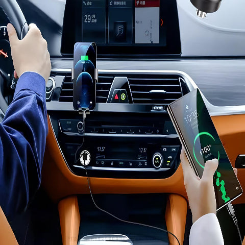 Carregador de Carro Compacto – Duas Portas USB e Rápido 