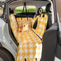 Capa de Assento de Carro para Cão Impermeável e Resistente a Risos 
