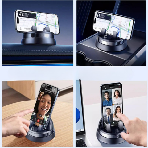 Support Telefono Auto 360° – Fissaggio Ultra-Stabile 