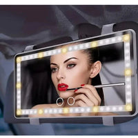 Espelho LED Para Maquilhar No Carro – Iluminação Ajustável 