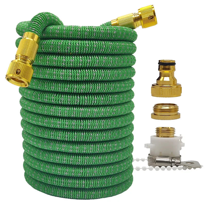 Tuyau D’Arrosage Extensible — Multifonction Avec Pistolet Haute Pression