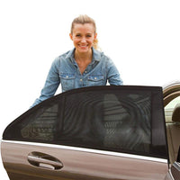 Protetor Solar Universal Extensível Para Janelas Laterais de Carro 