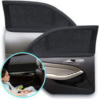 Protetor Solar Universal Extensível Para Janelas Laterais de Carro 