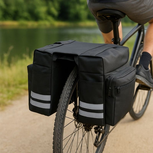 自転車用リアバッグ — 旅行の快適さと高い積載能力 