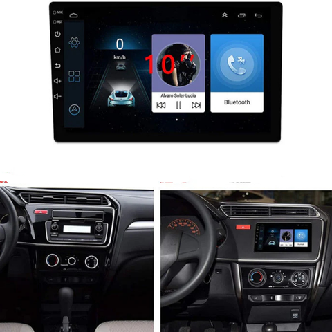 Autorádio Android 10 palců – 2 DIN, GPS, WiFi, odnímatelný displej 