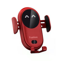 Carregador Sem Fios para Carro com Suporte para Telefone – Fixação Automática e Rápida 
