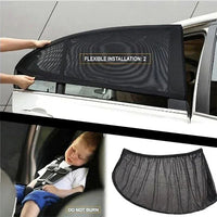 Protetor Solar Universal Extensível Para Janelas Laterais de Carro 