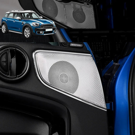 Cubiertas de Altavoces de Puerta Delantera y Trasera para Mini Cooper — Protección y Diseño Elegante 