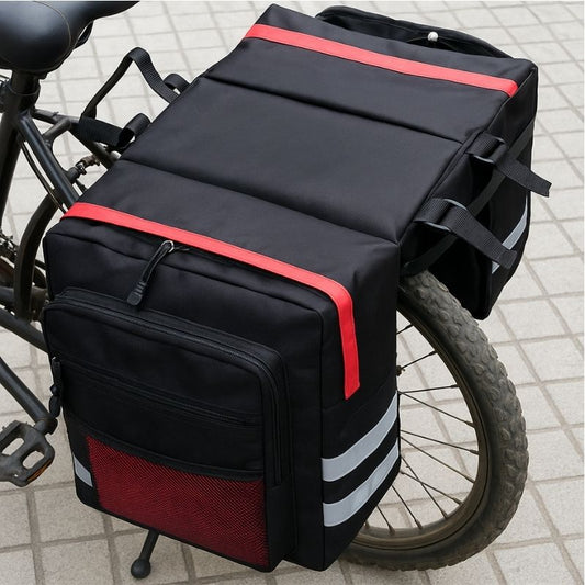 自転車用リアバッグ — 旅行の快適さと高い積載能力 