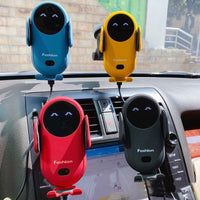 Carregador Sem Fios para Carro com Suporte para Telefone – Fixação Automática e Rápida 
