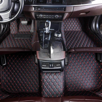 Tapetes de Carro Impermeáveis – Estilo Desportivo Preto & Vermelho 