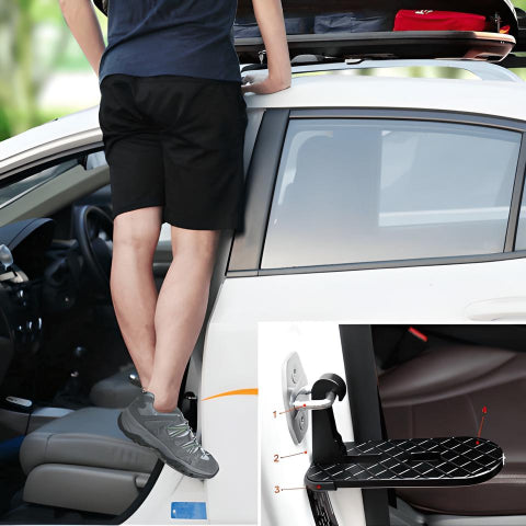 Escada Automática Multifuncional – Acesso ao Tecto e Ferramenta de Emergência 
