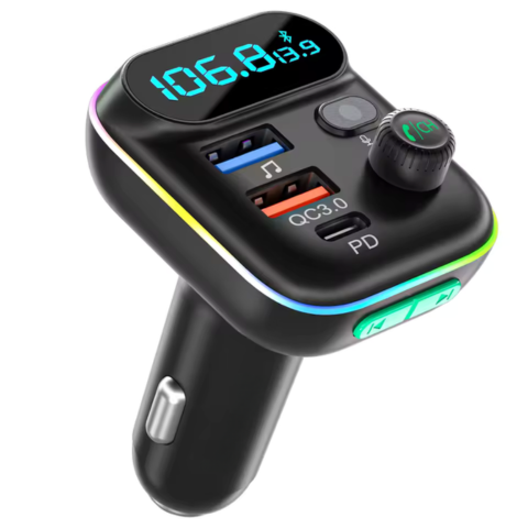 Transmisor FM Bluetooth para coche — Llamadas claras y música inalámbrica 