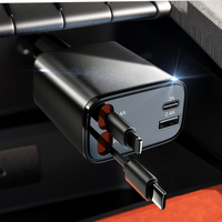 Carregador de Carro Retrátil – Formato Compacto Ultra Prático 