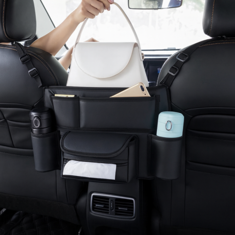 Organizador de Assento de Carro – Viaje Organizado e Sem Sobrecarga 