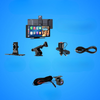 Ecrã de Carro Multifuncional – Suporte para Câmera de Recuo e Controlo Vocal 