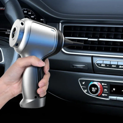 Aspirador Soprador Sem Fio – Limpeza Precisa Para Carro 