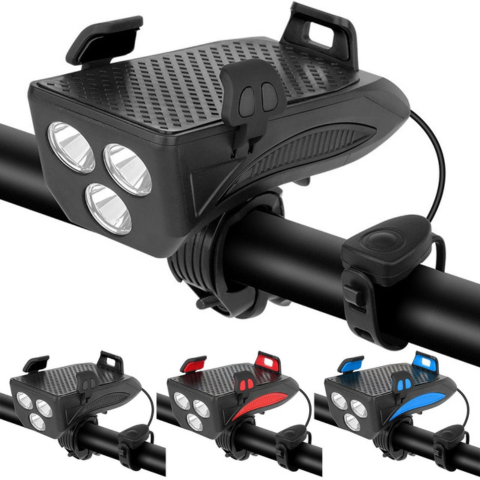 Multifunctional Bike Lamp – Horn and Phone Holder 