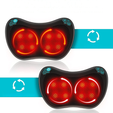 Coussin De Massage Chauffant — Détente Totale Où Que Vous Soyez