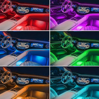 Fitas de Luzes Automóvel – Ambiente RGB Interior 